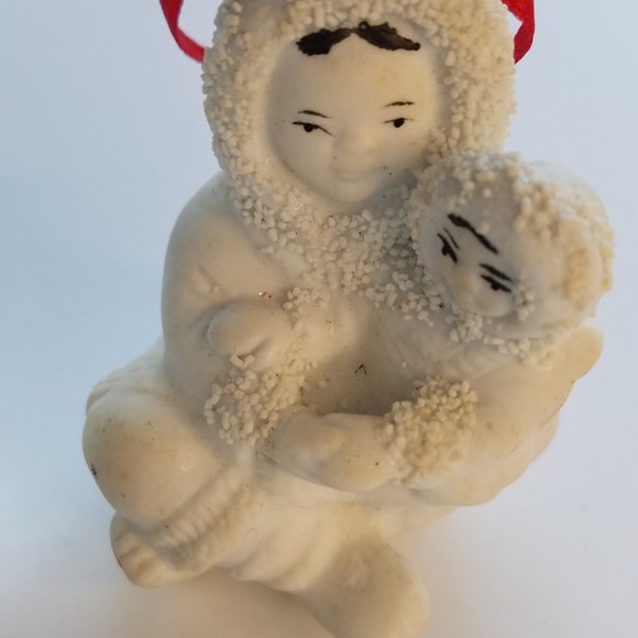 Rare Vintage Arctic Kids of Alaska Porcelain Bisque Collectable Ornaments - Picture 9 of 17